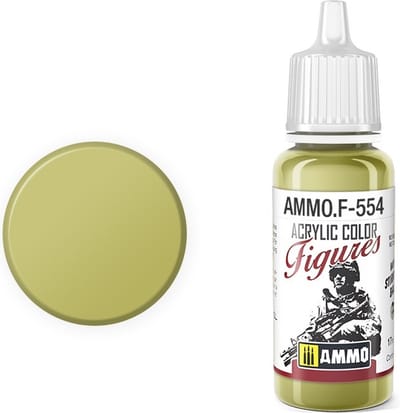 AMMO by Mig Jimenez Hobbyverf Acrylverf - MIG F554 Figure Paints - Khaki Green - Acryl - 17ml Verf flesje - 17 ml