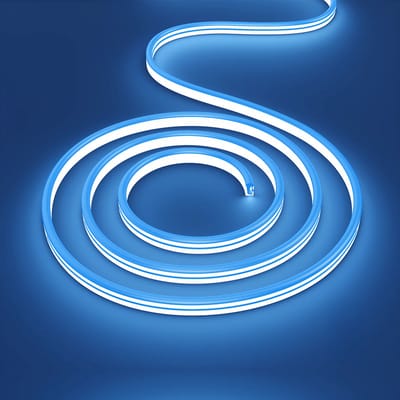 Neon LED Strip - Kingtron Neo - 100 Meter - Lichtkleur Blauw - Waterdicht IP65 - Directe Aansluiting op Netstroom - Werkt zonder Driver - SMD 2835