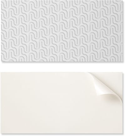 Zelfklevend paneel met print - Perfect voor de keuken 100x50 cm Golven in 3D-textuur