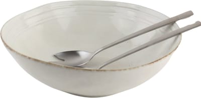 OTIX Saladeschaal - Slakom - Serveerschaal - 24cm - Beige - Porselein - LILY