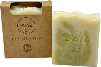 Della Essentials Aloë Vera Zeep - Hydraterende Handgemaakte Zeep - Biologisch & Vegan - 100 gram