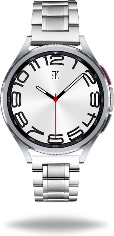 Elysian Horlogebandje - Roestvrij Stalen Schakelband - 20mm - Quick Release - Verstelbaar - Compatibel met Samsung Galaxy Watch 4/5/6