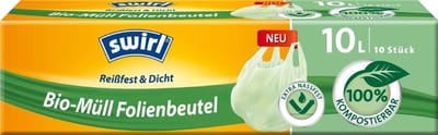 Biologische Afvalfoliezakken met Draaggreep - 10 Liter (10 Zak)