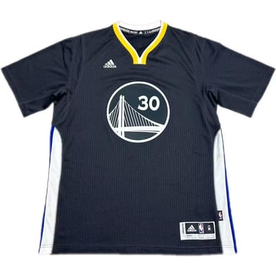 Adidas X NBA Samenwerking Curry Warriors 30 R30 Korte Mouw Swingman Fan Edition Jersey Unisex jersey Zwart A45919 S black