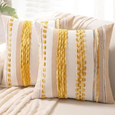 Zwarte Boho Sierkussenhoezen 45x45 cm Kussenslopen Meerkleurig Gestreept Velours Kussenslopen Accent Kussensloop voor Bank 45x45cm