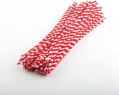 100 stuks veelkleurige pijpenragers van 30 cm, buigzaam chenilledraad voor creatief knutselen, kleurrijke draaistaven voor kinderen en volwassenen