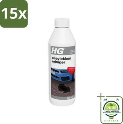 15 x HG Olievlekken Reiniger 500 ml - Grootverpakking - Olievlekken Verwijderen - Vetvlekken Verwijderen - Smeervlekken Verwijderen - Reinigingsolie - Reinigingsmiddel Oprit