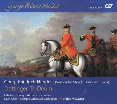 NDR Choir, Festspielorchester Göttingen, Nicholas McGegan - Händel: Dettingen Te Deum (Version By Mendelssohn Bartholdy) (CD)