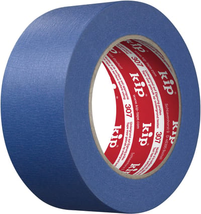 Kip 307 - SMOOTH-TEC Afplaktape - Blauw - 48mmx50m - Dun glad crêpepapier met speciale rubberlijm voor buiten - UV-, weer- en verouderingsbestendig - Goede hechting en hoge scheurvastheid bij hoge luchtvochtigheid - Temperatuurbestendig tot 90°C