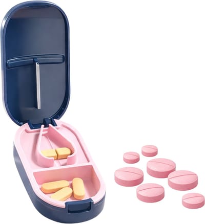 Pillensnijder - Medische Pillendoosje - Pillenvergruizer - Geschikt Voor Kleine, Grote, Harde & Zachte Pillen - Pill Cutter - Medicijnsnijder