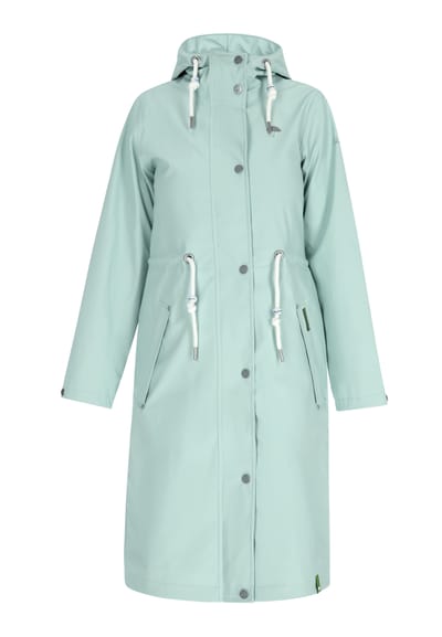 Schmuddelwedda Regenjas gemaakt van gerecycled polyester Dames pastel mint