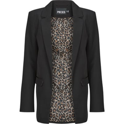 Regular fit longblazer met leo-motief binnenkant model 'BOZZY'