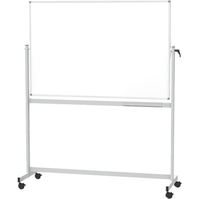 MAULstandaard mobiel whiteboard - aan 2 zijden te gebruiken - met kunststof coating – kantelbaar - B 1800 x H 1200 mm