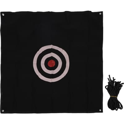 Golfdoel 4.9FT Oxford Doek Golf Oefennet Oefendoel Golf Trainingshulp voor Vervanging zwart