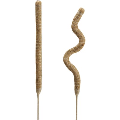 2/4/8 stuks Pak Buigbare Mosstokken voor Klimplanten Kokosvezel Plantensteunstokken voor Binnen Balkon Tuin Monstera Planten 2pcs bruin