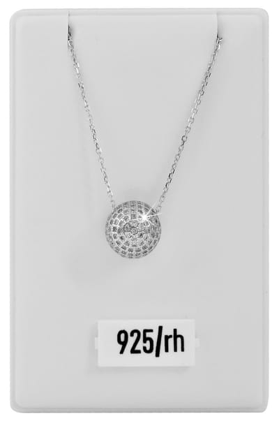 AKZENT Akzent ketting met hanger "Feria" uit 925 Sterlingzilver, gerhodineerd, duurzaam