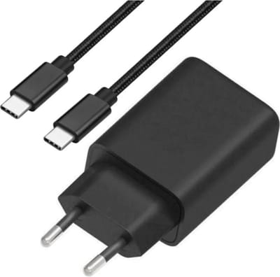 25w Snellader + usb-C naar usb-C Kabel 2 Meter - 25w Super Fast Charger voor Galaxy S26, S25, S24, S23, S22, S21, S20, A57, A56, A55, A54, A53, A13, A23 series - Power Delivery & PPS Fast Charging