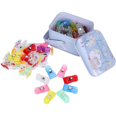 100 Pcs Clips de Quilting Couture Tissu pour Reliure Artisanat Accrocher Petites Choses Outils white