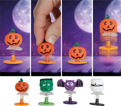 Fiestas Guirca - Halloween spring speelgoed – 4 stuks