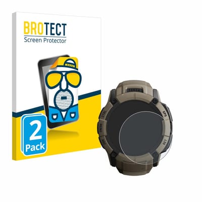 BROTECT - Screenprotector voor Garmin Instinct 2X Solar Tactical Edition - Folie Beschermfolie matte 2 Stuks