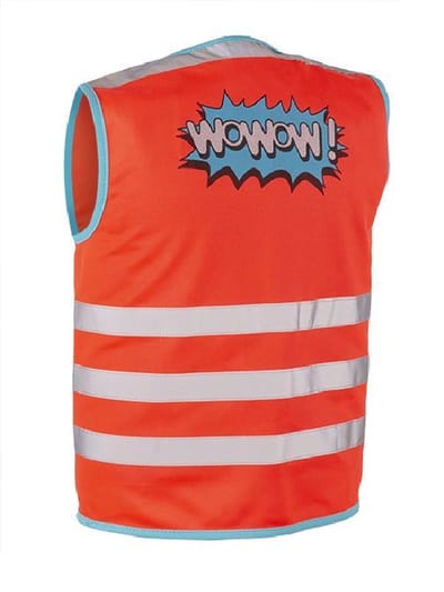 Veiligheidshesje kind Wowow! Jacket Rood XS - fluohesje voor kind - EN 1150