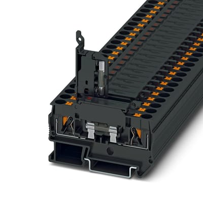 Phoenix Contact 3270203 Zekeringsdoorvoerklem 8.2 mm Push-Lock-veeraansluiting Zwart 50 stuk(s)