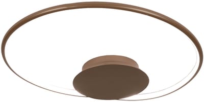 Lumidora Plafondlamp 75461 - Plafonniere - THIMO - Ingebouwd LED - 28.0 Watt - 2520 Lumen - 2700 Kelvin - Bruin - Kunststof - Met dimmer - ⌀ 50 cm