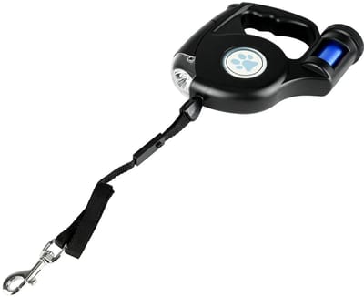 Benson Hondenriem 5 m met LED-licht en geïntegreerde poepzakhouder