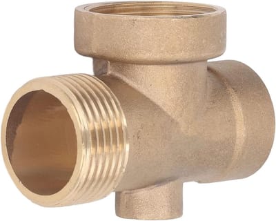 Waterpomp Aansluiting - Slangconnector Messing - Boosterpomp Thuis - 4-Weg Ontwerp - G3/4 G1in - Messing