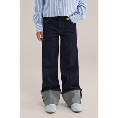 WE Fashion 5-pocket High Rise Dark Blue Taglia: 116 | Jeans Outlet | kids | Blu