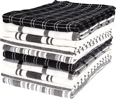 Set van 10 Platte Keukendoeken - 100% Absorberend Katoen