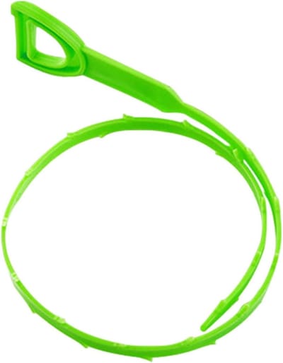 Afvoer Ontstopper - Douchegoot Reiniger - Verstopping Verhelpen - Flexibel En Buigzaam - 51 cm - Groen