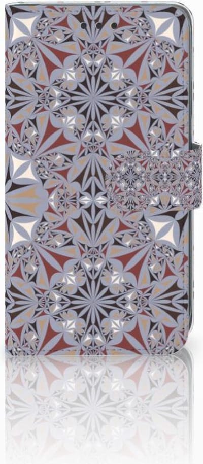 Apple iPhone Xr Bookcase Flower Tiles