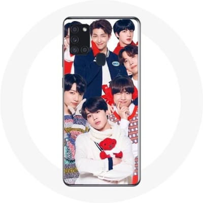 Coque pour Samsung Galaxy A21s BTS Affiche Memebers Cadeau de Noël 2023