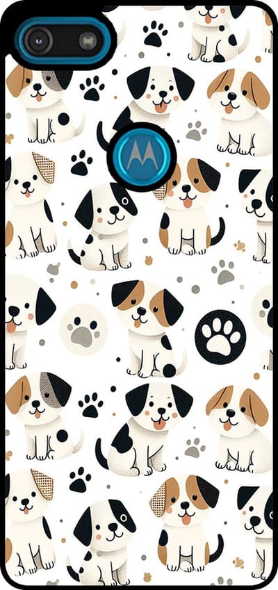 Smartphonica Telefoonhoesje Geschikt voor Motorola Moto E6 Play met honden opdruk - TPU backcover case dog design geschikt voor Motorola Moto E6 Play