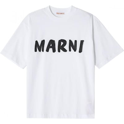 Marni Thjet49eph UScS11 Low01 Logo T-shirt à Manches Courtes pour Femme THJET49EPH USCS11 LOW01 (42) black