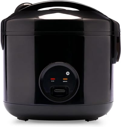 Core® Rijstkoker - Koker - Stoompan - met Keramische Kom - LED-display - Zwart - 25cm x 25cm x 25cm