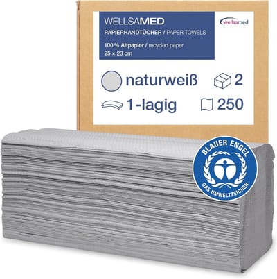 Zachte Papieren Handdoeken (ZZ-vouw) - 500 Stuks - Absorberend en Milieuvriendelijk