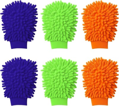Washandschoenenset voor autowassen - Microvezel - Poetshandschoenen - Reinigingsset - Autoverzorging - Autowashandschoen - Zacht en beschermend