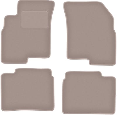 Beige veloursmatten voor: Kia Optima II sedan (2005-2010)