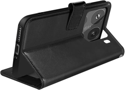 Mayaxess, Portemonnee hoesje voor Xiaomi 15 Pro met riem, Zwart