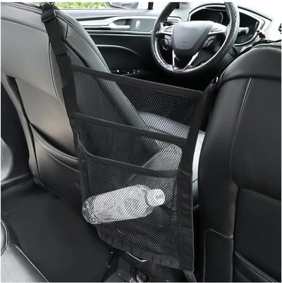 Dailygoods- Opbergnet Stevig Materiaal - Auto Opbergnet - Autostoel Organisator - Ruimte Besparen - Scheurbestendig - 35x40cm - Auto-organizer