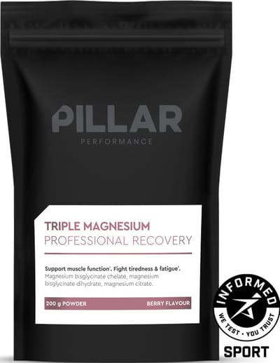 PILLAR Performance | Triple Magnesium Powder | Berry | pouch - 200g