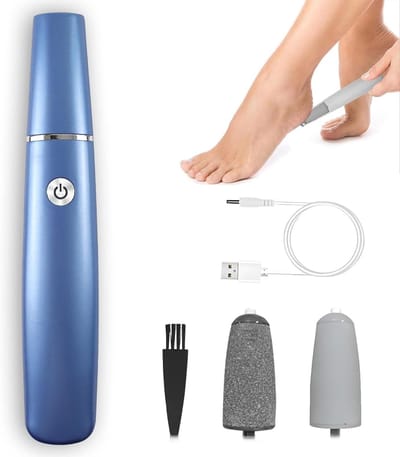 Elektrische Eeltverwijderaar - Voetverzorgingsset - Mooie Zachte Voeten - Krachtige Motor - 24 cm Pakket - Blauw