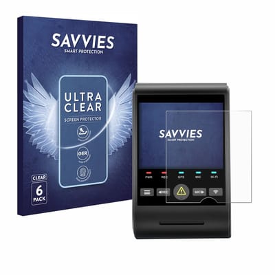 Savvies - Screenprotector voor VIOFO A229 PRO - Folie Beschermfolie transparant 6 Stuks