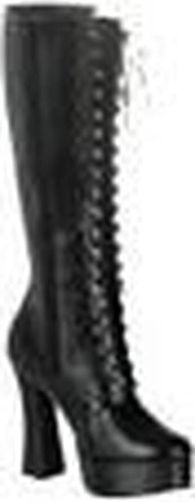 Pleaser - ELECTRA-2020 Kniehoge laarzen - US 10 - 40 Shoes - Zwart