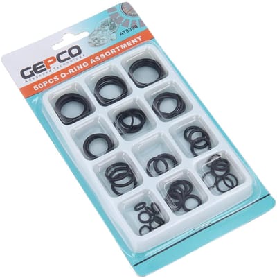 O-ring assortiment - Rubberen afdichtingen - Industrieel afdichten - Hitte en oliebestendig - 50 delig - zwart