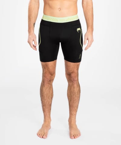 Venum Vale Tudo Shorts - Fusion 2.0 - Zwart/Neon Geel - Compressie Shorts - MMA & Grappling