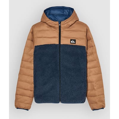 Quiksilver Scaly Reversible Jas Bruin 14 Years Jongen