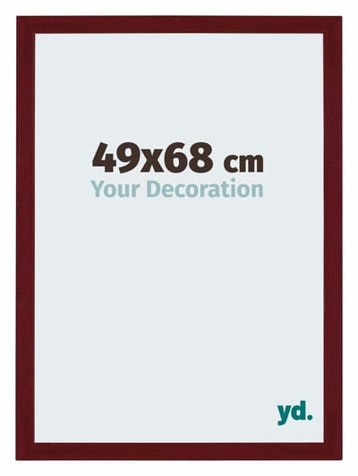 Your Decoration - Puzzellijst 49x68 cm - Wijnrood Geveegd - Puzzellijst 500-1000 stukjes - MDF Fotolijst - Mura